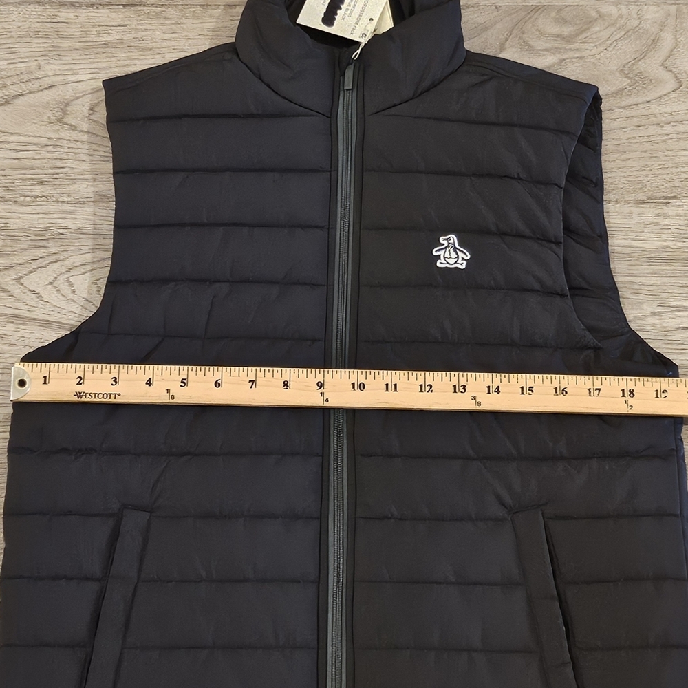 NWT Penguin Full-Zip Puffer Vest - Black - Size Small - Picture 9 of 10